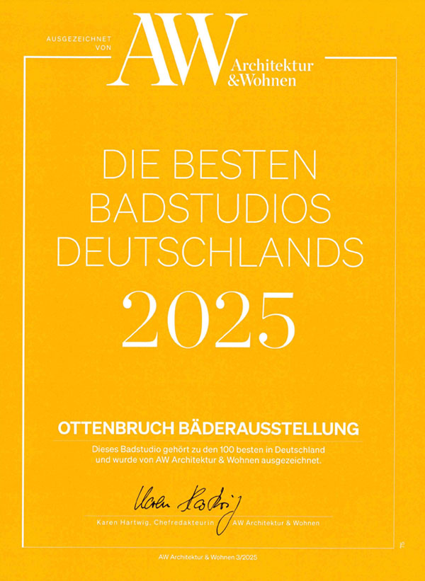 A&W - Beste Badstudios Deutschlands - Ottenbruch 2025: Wir gehören zu den 100 besten Badstudios in Deutschland