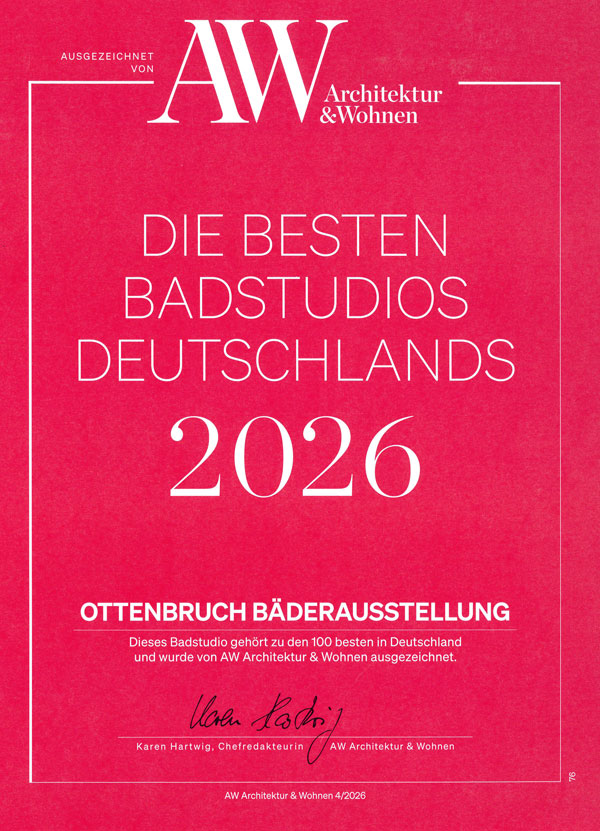 AW Beste Badstudios Deutschlands Ottenbruch 2026: Wir gehören zu den 100 besten Badstudios in Deutschland
