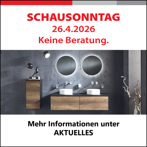 Schausonntag am 26.4.2026. Besuchen Sie an diesem Sonntag unsere Bäderausstellung in Neuhausen/Fildern. Geöffnet von 13 bis 17 Uhr. Schausonntag am 26.4.2026. Besuchen Sie an diesem Sonntag unsere Bäderausstellung in Neuhausen/Fildern. Geöffnet von 13 bis 17 Uhr.