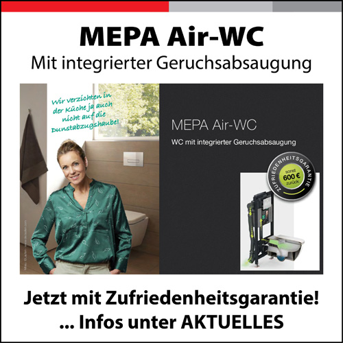 AirWC von MEPA jetzt mit Geld-zurück-Garantie