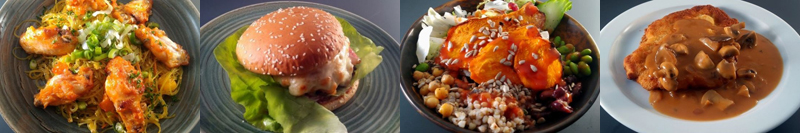 Beispiele für diverse Mittagessen in Kantine