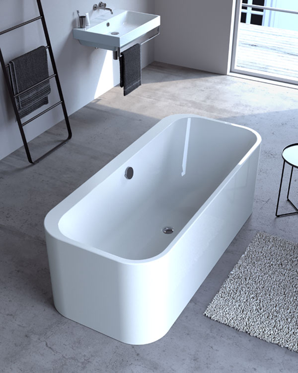 Freistehende Badewanne von GKI, Modell Zero - Chic und modern