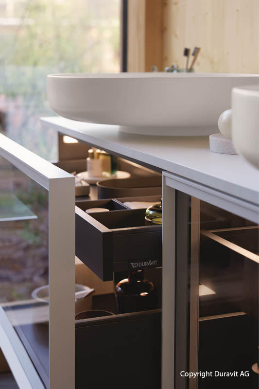 Duravit Vitrium Badmöbel Waschtischunterschrank weiß Duravit Vitrium Badmöbel Waschtischunterschrank weiß