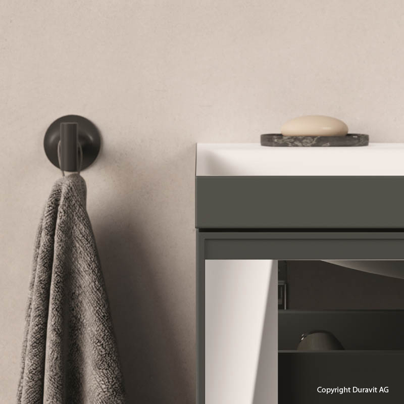 Duravit Bad Accessoires Wandhaken schwarz Duravit Bad Accessoires Wandhaken schwarz