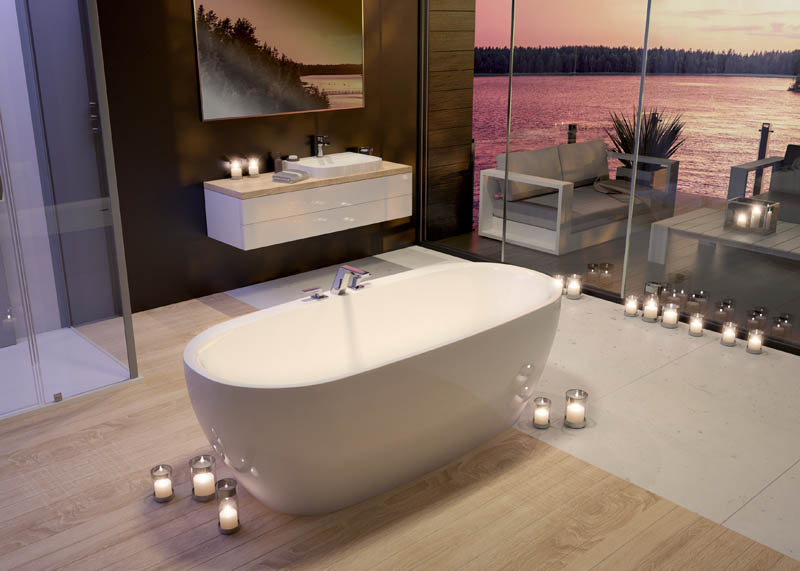 HOESCH Badewanne weiß oval freistehend HOESCH Badewanne weiß oval freistehend