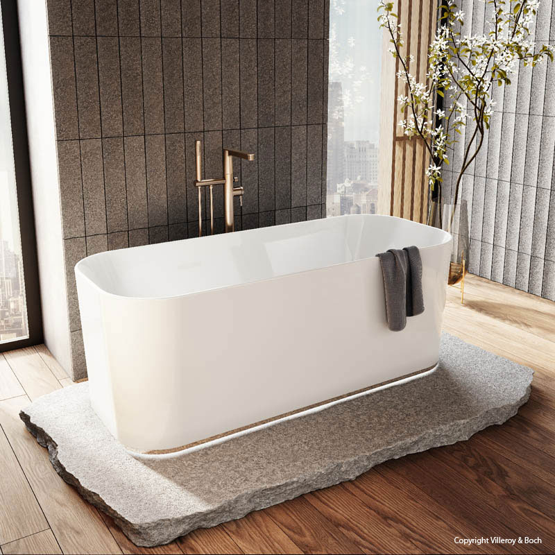 Villeroy & Boch Badewanne weiß eckig abgerundet freistehend Villeroy & Boch Badewanne weiß eckig abgerundet freistehend