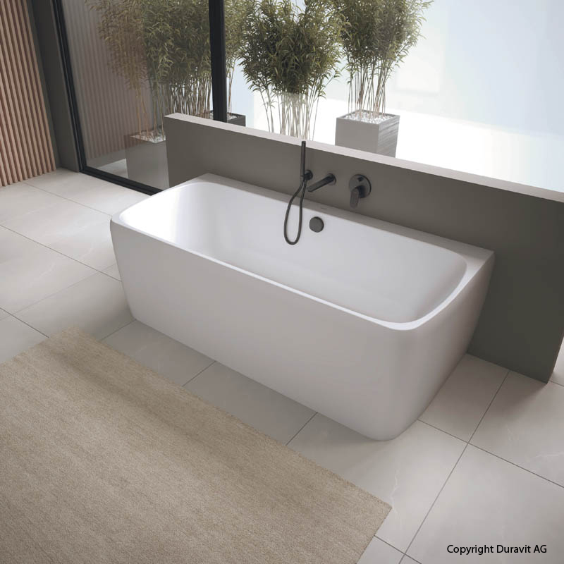 Duravit Badewanne weiß eckig abgerundet Verkleidung Vorwandmontage Duravit Badewanne weiß eckig abgerundet Verkleidung Vorwandmontage