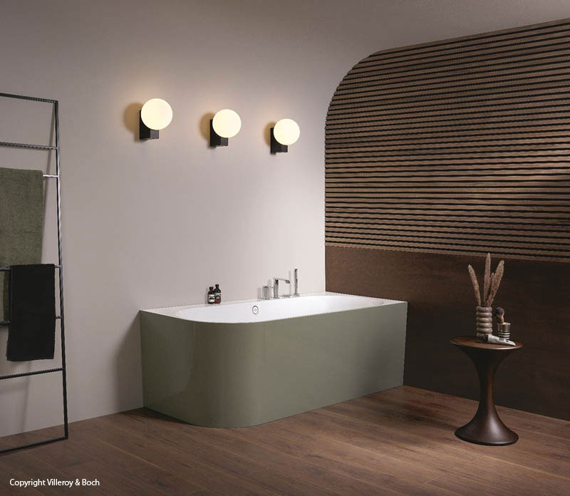 Villeroy & Boch Badewanne innen weiß außen khaki eckig abgrundet Vorwandmontage Villeroy & Boch Badewanne innen weiß außen khaki eckig abgrundet Vorwandmontage