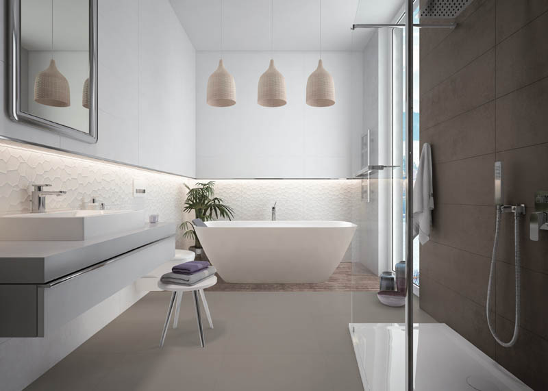 HOESCH Badewanne weiß eckig konische Form freistehend HOESCH Badewanne weiß eckig konische Form freistehend