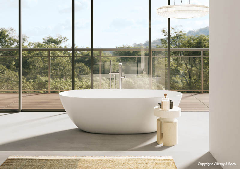 Villeroy & Boch Badewanne weiß oval freistehend Villeroy & Boch Badewanne weiß oval freistehend
